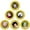 Gold, variant on Mini Magnetic Glitter Christmas Picture Frame Ornaments with Photo Protectors, 6-Pack, Round-Red