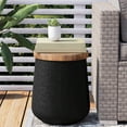 thumbnail image 5 of VENTOPYR Round Outdoor Coffee Table,Faux Wood Tree-Trunk Design Accent  End Table for Patio, Garden, 5 of 5