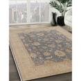 thumbnail image 2 of Ahgly Company Tapis d'Intérieur Carré Mid-Century Moderne Rose Pourpre Zone Orientale, 8' Carré, 2 of 6