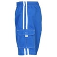 thumbnail image 3 of Surf Ave. Big Men's Classic Long Swim Trunks No Grommets with Stripes and Five Pockets-Royal Blue-4X, 3 of 4