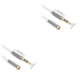 thumbnail image 1 of Moyic Cable de extensión para auriculares, aleación de aluminio, Audio, altavoz de 3,5mm, a , 3 metros blanco 2Conjunto, 1 of 6