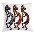 thumbnail image 1 of Southwestern Throw Pillow Cushion Cover, Ancient Fertility Deity Figures Tribal Art Inspired by Religion and Mythology, Decorative Square Accent Pillow Case, 20 X 20 Inches, Multicolor, by Ambesonne, 1 of 1