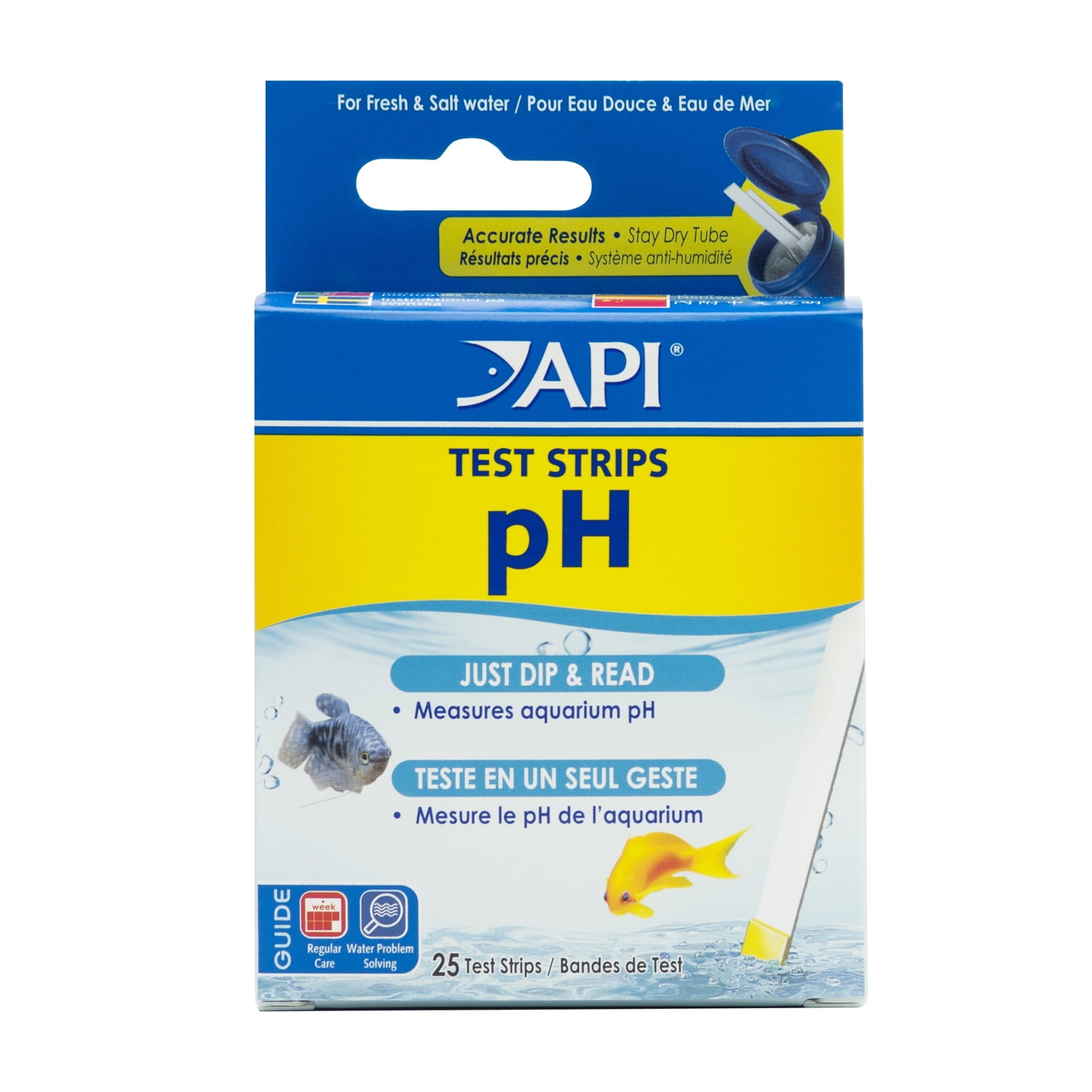 API pH Test Strips, Freshwater And Saltwater Aquarium Water Test Strips