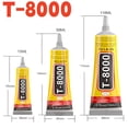 thumbnail image 2 of Waterproof Transparent T8000 Bead Glue for Jewelry Making Mobile Screen Phone Rhinestones Fabric Textile Super Adhesive 15/110ml, 2 of 7