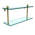 thumbnail image 2 of Prestige Regal Collection Two Tiered Glass Shelf - Matte Gray / 16 Inch, 2 of 7