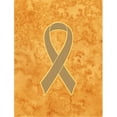 thumbnail image 1 of Peach Ribbon for Uterine Cancer Awareness Garden Flag Size - 11 x 15 In., 1 of 1