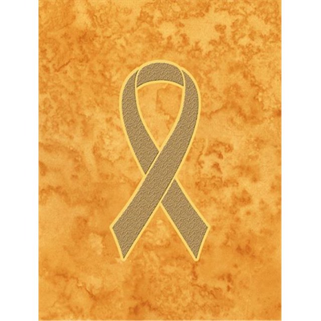 Peach Ribbon for Uterine Cancer Awareness Garden Flag Size - 11 x 15 In.