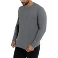 thumbnail image 3 of X RAY JEANS Mens Long Sleeve Crewneck T-Shirt, Charcoal Heather, L, 3 of 9