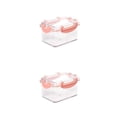 thumbnail image 1 of Bewildely Caja de almacenamiento aerodinámica, mayor capacidad de almacenamiento, caja de contenedores de almacenamiento de construcción lindo rosa 2Conjunto, 1 of 6
