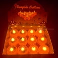 thumbnail image 5 of Set de 12 Luces LED Calabaza de Halloween DOSYU Decoración Segura, 5 of 5