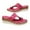 A-Red103, variant on Womens Wedge Mule Sandals Simple Cutout Toe Loop Woven Rope Sole Slip On Slide Open Toe Summer Outdoor Casual Sandals