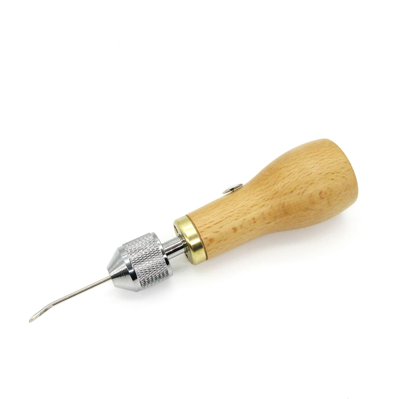 GUOOL Leather Sewing Hand Stitcher DIY Craft Accessories, Hand Awl Tool, , Stitching Awl Tool Kit for Leather Fabric Supplies , Multicolor, No Spool device