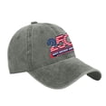 thumbnail image 4 of 250 Anniversary USA Hat United States 250th Anniversary Hat Bald Printed Patriotic Baseball Cap Adjustable 250 Year American Cap,Dark Gray, 4 of 6