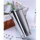 thumbnail image 5 of 2 piezas de doble pared con aislamiento al vacío de primera para acampar y viajar vaso de acero inoxidable taza de bebidas de té y café con pa Baoblaze Vaso con paja, 5 of 8