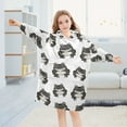 thumbnail image 5 of joogoo Blanket Hoodie for Vintage Frogs Cartoon Oversize Sweatshirt 3-14 YR L, 5 of 7