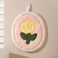 thumbnail image 4 of TIMIFIS Hand Towels Adorably Crafted Floral Inspired Super Absorbent Hand Towel for Kitchen and Bathroom Use Complete with A Convenient Hanging Loop Kitchen Gadgets, 4 of 6