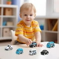 thumbnail image 6 of Edunwind Toys Clearance Toy Cars for Kids, 6Pcs Construction Toys Mini Excavator Tow Truck Toy Pull Back Cars Race Car Vehicle Playset Birthday Gifts for Toddlers Easter Basket Stuffers, 6 of 8