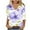 Purple-8, variant on successthop Floral Blouses for Women Plus Size 3/4 Sleeve Tee Shirts Lightweight Crewneck Pullover Shirt Print Tops