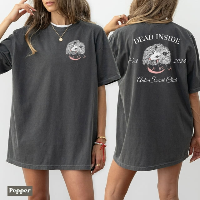 Dead Inside Anti Social Club, Chemise Confort Couleurs - Ivoire - 2TG