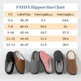 thumbnail image 6 of PAYDA Cozy Memory Foam Two-Tone Felt Soft Plush Warm Slipper for Women and Men, 6 of 7