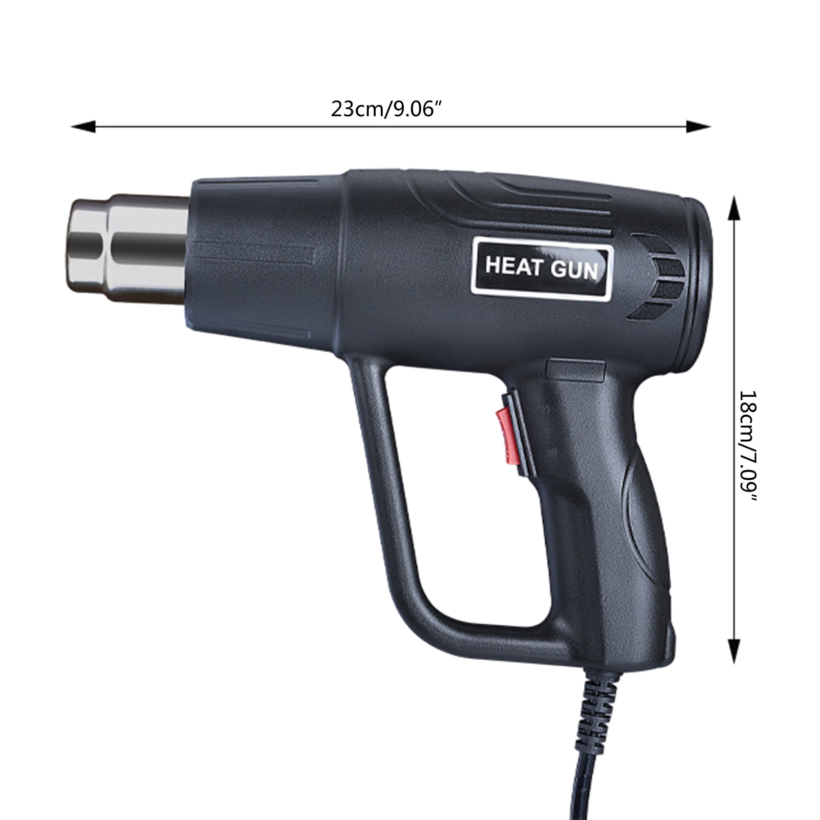 HEMLBOYW 2000W Heat , 2 Temp Settings 300ᵒF & 600ᵒF, Great for Shrink Wrap, Soften Paint, Bend Pipes, Loosen Bolts