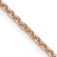 thumbnail image 2 of Solid 14K Rose Gold 1.6mm Diamond-cut Cable with Lobster Lock Chain - 22", 2 of 8