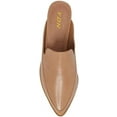 thumbnail image 6 of YDN Women Classic Block Low Heels Slip On Mules Flats Loafers Pointy Closed Toe Backless Slipper Casual Dressy Shoes Size 16 Nude, 6 of 6