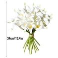 thumbnail image 2 of Paquete de flores artificiales Flor de simulación Decoración de mesa de oficina en casa Decoración floral falsa, Blanco, Amarillo 20 piezas Advancent HA8913-01B, 2 of 6