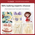 thumbnail image 5 of Método Crema fondant a prueba de humedad ritmo seco moño pastel decorativo azúcar marca colorante comestible material fondant ritmo seco, 5 of 5