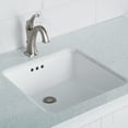 thumbnail image 3 of KRAUS Elavo 17-inch Square Undermount White Porcelain Ceramic Bathroom Sink with Overflow, 3 of 9