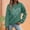 Green, variant on ZSQDM Women's Hoodless Sweatshirt Crop Hoodies for Women Women's Sweatshirt with Print Crew Neck Pullover with Heart Motif and Letter Print Polyester Women Blending Sweatshirt (L)