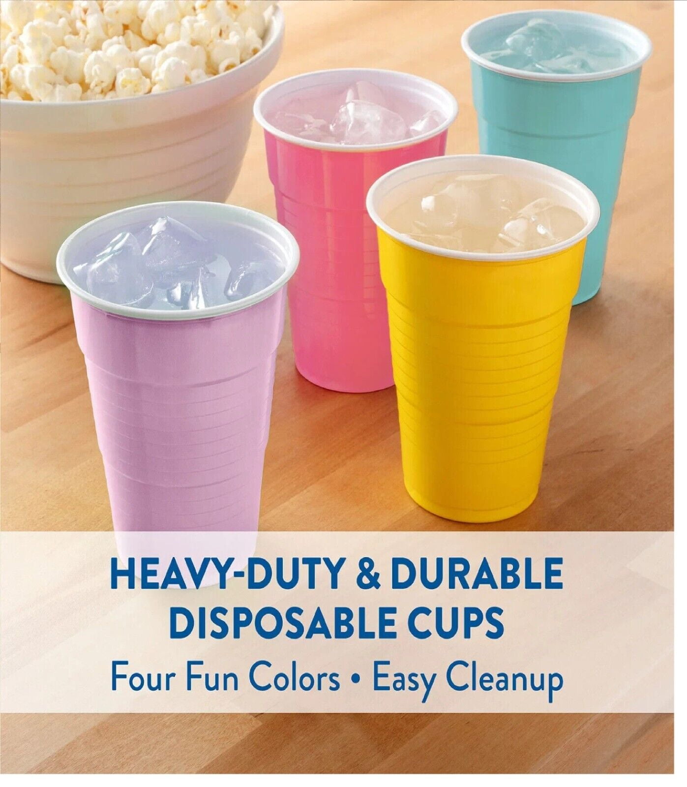 Member's Mark Heavy Duty Plastic Cups, Spring Colors (18 oz., 180 ct.) -  Sam's Club