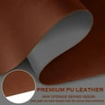thumbnail image 4 of SHIQI-Bleswin Multifunctional Large Desk Mat, Double Sided Computer Desk pad, Extended Mouse Mat, Office Desk Protector with Waterproof PU Leather, 35.4''×16.9'', Office Home Writing Pad (Brown+Grey), 4 of 4