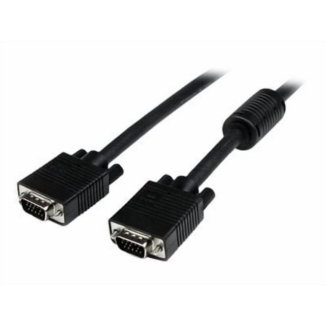 StarTech.com 10 ft. (3 m) VGA to VGA Cable - HD15 Male to HD15 Male - Coaxial High Resolution - High Quality - VGA Monitor Cable (MXT101MMHQ10) - VGA cable - HD-15 (VGA) (M) to HD-15 (VGA) (M) - 10 ft - molded - black - for P/N: CDP2DPVGA, CDP2HVGUASPD, DKT30CHVPD2, KITBXAVHDPEU, KITBXAVHDPNA, KITBXAVHDPUK