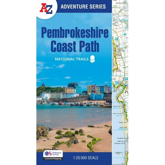 Z Adventure Pembrokeshire Coast Path: With Ordnance Survey Mapping, (Paperback)