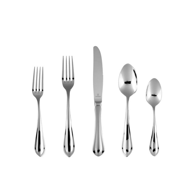 Fortessa Forge Coutellerie en Acier Inoxydable 18/10, Ensemble de 5 Pcs, Service pour 1