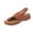 Brown, variant on Pink Women'S Summertime Open Toe Wedge Sandals Thick Bottom Comfort Casual Slides Footwear Shoes