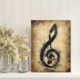 thumbnail image 2 of Music Note Decor Canvas Painting， Treble Clef Art Print， Suitable for Decorating Living Room， Bedroom， Music Studio， Office，, 2 of 8