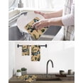 thumbnail image 5 of Blueberry Spring Leaves Kitchen Dish Towels for Drying Dishes Set of 4, Brown Botanical Branches Waffle Weave Microfiber Hand Tea Bathroom Towels Quick Dry & Absorbent Towel 15.7x23.6, 5 of 7