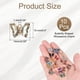 thumbnail image 2 of Uxcell 10Pcs Encanto de Mariposa de Rhinestone Cubic Zirconia Cristal Marrón, 2 of 7