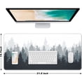 thumbnail image 2 of Extended Large Mouse Pad, XXL Gaming Mousepad 31.5 x 15.7 Inch, Big Computer Keyboard Desk Pad, Waterproof Mouse Mat with Stitched Edges and Non-Slip Base for Office Gaming, Ink Forest, 2 of 5
