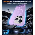 thumbnail image 3 of Funda con Soporte Magnético invisible, Delgada Mate, para iPhone 14 Pro Max, Morado Claro, 3 of 7