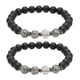 thumbnail image 2 of Pulsera magnética de cuentas BuyWeek 2 piezas para Aliviar la fatiga para hombres y mujeres piedra, 2 of 14