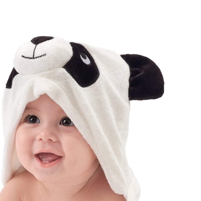 Toalla con Capucha para Bebé HIPHOP PANDA 95x95 cm Rayon de Bambú