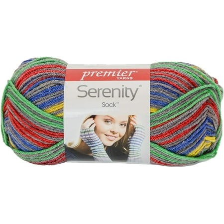 Malabrigo Merino Yarn - Primary Serenity Sock Yarn, Serenity sock joins together the resilience and warmth of super wash merino wool the softness of rayon made from and the durability.., By Premier Yarns