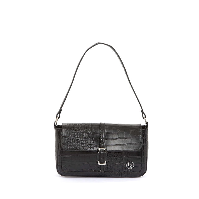 Bolsa Baguette Estampado Animal Skin color Negro Lucentzza 5BLZP22551