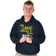 thumbnail image 3 of My Game is Ill Funny Gaming Attitude Men's Big & Tall Graphic Hoodie Brisco Brands 2X, 3 of 5