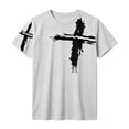 thumbnail image 5 of Christian Shirts for Men Summer Short Sleeve Crewneck Christian Cross Graphic Tee Shirt Casual Cool T-Shirts, 5 of 5