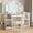 White, variant on Geetinfly Kids Vanity Set,2-in-1 Princess Makeup Table with Tri-Folding Mirror,Stool,Touch Lights,Pink