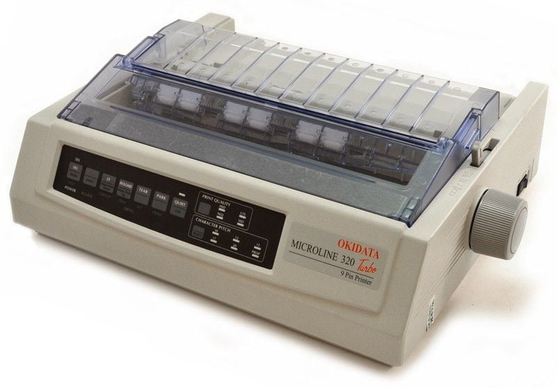 Restored OKI Microline 320 Turbo 9-Pin Dot Matrix Printer High-Speed ...